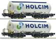 Roco 6600233 - 2-tlg. Set: Silowagen, Holcim