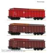 Roco 6600291 - 3-tlg. Set: Offene Güterwagen, DB AG