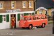 Minicar 66019 - Goliath Express 1100 Luxusbus hellkoralle Dach offen