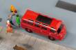 Minicar 66035 - Goliath Express 1100 Luxusbus rot Dach geschlossen