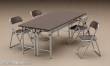 Hasegawa 662002 - 1/12 Tisch und Stühle