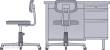 Hasegawa 662003 - 1/12 Schreibtisch und Stuhl