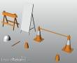 Hasegawa 662008 - 1/12 Baustellen-Sicherheitszubehör
