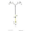 Viessmann 6623 - N Bausatz Peitschenleuchte, doppelt, 2 LEDs weiß