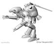 Hasegawa 664123 - 1/20 Space Type Humanoid, großer Hund