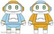 Hasegawa 664516 - MechatroMATE No. 1, Skyblue and orange, 2 Bausätze