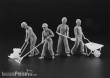 Hasegawa 666003 - 1/35 Bauarbeiter Set A