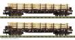 Fleischmann 6660048 - 2-tlg. Set: Rungenwagen, ÖBB