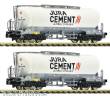Fleischmann 6660090 - 2-tlg. Set: Silowagen, Wascosa/Jura Cement