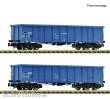 Fleischmann 6660095 - 2-tlg. Set: Offene Güterwagen, Einsteller