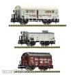 Fleischmann 6660148 - 3-tlg. Set: Gedeckte Güterwagen, DRB