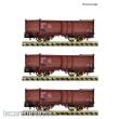 Fleischmann 6660158 - 3-tlg. Set: Offene Güterwagen, DR