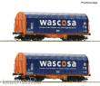 Roco 6680006 - 2-tlg. Set: Schiebeplanenwagen, Wascosa