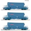 Roco 6680031 - 3-tlg. Set: Kaliwagen, NACCO