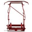 Sommerfeldt 668 - H0 Scherenstromabnehmer SBS 39 Lackiert in RAL 3000 rot (Paar)