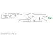 Hasegawa 672171 - 1/700 IJN Asashio Klasse, Bemalungsschablone f.Linoleum-Deck