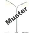 Viessmann 6723 - H0 Bausatz Peitschenleuchte, doppelt, 2 LEDs weiß