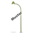 Viessmann 6729 - H0 Bausatz Bogen-Gaslaterne grün, LED warmweiß