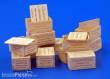 Plus model 480 - U.S.Wooden crates f.cigaretes WWII-typII in 1:35