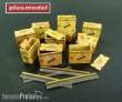 Plus model AL3003 - US ammunition boxes with belts of charges 82. Division All American - Panzerdivision L in 1:32