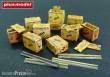 Plus model AL4088 - US ammunition boxes with belts of charges in 1:48