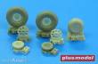 Plus model AL4098 - 1:48 Mig-15 wheels