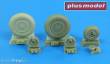 Plus model AL4099 - 1:48 Mig-21 wheels late