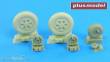 Plus model AL4100 - 1:48 Mig-21 wheels early