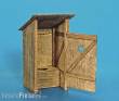 Plus model 263 - Holz-Toilette in 1:35