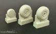 Plus model AL7043 - B-26 Marauder early wheels diamond tread in 1:72