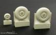 Plus model AL7044 - C-47 Skytrain wheels with cover in 1:72