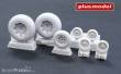 Plus model AL7070 - 1:72 PBY Privateer wheels with diamond tread