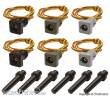 Viessmann 6806 - H0 Kontaktstecksockel-Set, 6 Stück (grau, grün, schwarz)