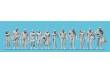 Preiser 68292 - Passanten. 12 unbemalte Miniaturfiguren. Bausatz