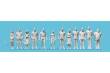Preiser 68293 - Passanten. 12 unbemalte Miniaturfiguren. Bausatz