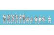 Preiser 68294 - Geschäftsleute, Sitzende. 12 unbemalte Miniaturfiguren. Bausatz