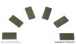 Viessmann 6841 - Fahrzeugmagnete, 6 Stück