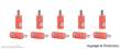 Viessmann 6875 - Querlochstecker orange, 10 Stück