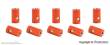 Viessmann 6884 - Muffen orange, 10 Stück