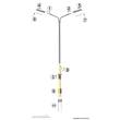 Viessmann 6923 - TT Bausatz Peitschenleuchte doppelt, LED weiß