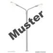 Viessmann 6923 - TT Bausatz Peitschenleuchte doppelt, LED weiß