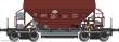 Albert Modell 696012 - Schotterwagen Fads - MAV - Ep.IV - in brauner Farbgebung