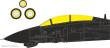 Eduard Accessories CX708 - F-14D for Tamiya
