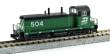 Kato_Noch 70176-4378-DCC - EMD NW2 Burlington Northern #543 w/ DCC