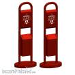 Rietze 70292 - Hundetoilette rot (2 Stück), 1:87
