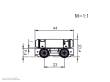 Rietze 70823 - Universalantrieb-Drehgestell H0mdigitele Schnittstelle NEXT 18, Motor 12V= 4 Räder, Achsstand 23mm