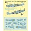 MPM K72031 - Bf 109E-4 German Ace H. Wick Decal Motley Camo in 1:72