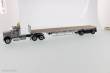 Diecast Masters 71041 - International HX520 Tandem + Flatbed Trailer Zugmaschine + Auflieger - Grau
