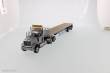 Diecast Masters 71041 - International HX520 Tandem + Flatbed Trailer Zugmaschine + Auflieger - Grau