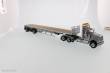 Diecast Masters 71041 - International HX520 Tandem + Flatbed Trailer Zugmaschine + Auflieger - Grau